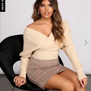 Ivory crop sweater